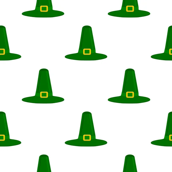 Ilustración Sobre Tema Fiesta Irlandesa San Patricio Día Sombreros Tocado — Vector de stock