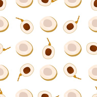 Tema üzerine resim büyük renkli, dikişsiz Longan, fok balığı için parlak meyve deseni. Güzel, pürüzsüz tekrar eden Longan 'dan oluşan meyve deseni. Kusursuz Longan 'dan basit renkli desenli meyve.