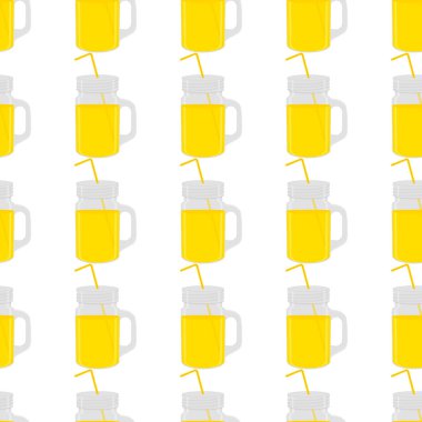 Doğal içecek için cam bardakta büyük renkli limonata teması. Mutfak aksesuarlarından oluşan limonata deseni, organik yiyecekler için cam bardak. Cam bardaktan taze limonata..