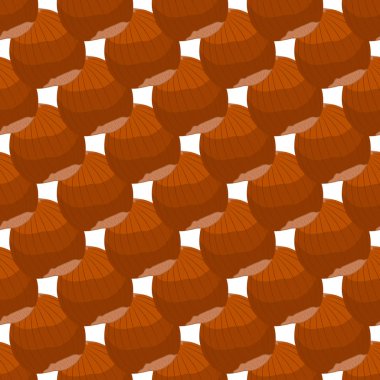 Temalı, büyük desenli, aynı tip fındıklı, fındıklı, eşit büyüklükte. Duvar kağıdındaki renkli baskılar için doğal fındık deseni. Birçok fındıklı fındıktan soyut renkli desen.