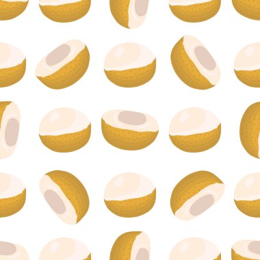 Tema üzerine resim büyük renkli, dikişsiz Longan, fok balığı için parlak meyve deseni. Güzel, pürüzsüz tekrar eden Longan 'dan oluşan meyve deseni. Kusursuz Longan 'dan basit renkli desenli meyve.