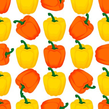 Parlak desenli dolma biber, fok için sebze biberi teması. Sebzeli dolmalık biber deseni, bir sürü kırmızı biber. Capsicum dolma biberinden basit renkli sebze deseni