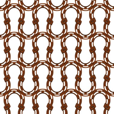 İrlanda bayramı temalı Aziz Patrick günü, kusursuz at nalı. Beyaz arka planda benzer at nallarından oluşan Aziz Patrick Günü deseni. Aziz Patrick Günü 'nün ana aksesuarı..