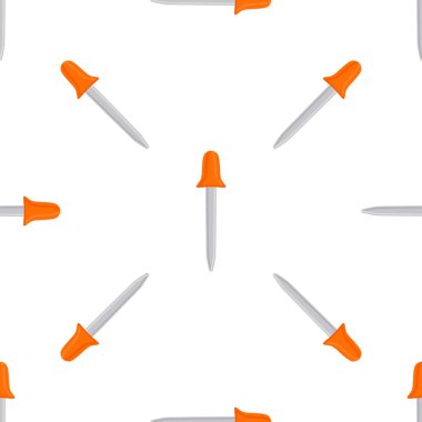 Soyut, pürüzsüz tıbbi pipo, beyaz arka planda laboratuvar için damlatıcı. Benzer bir çok cam laboratuvar tıbbi pipetinden oluşan patern düşürücü. Laboratuvardan tıbbî pipet.