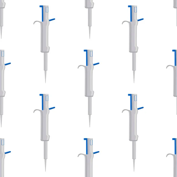 Pipette Médicale Abstraite Sans Soudure Compte Gouttes Pour Laboratoire Sur — Image vectorielle