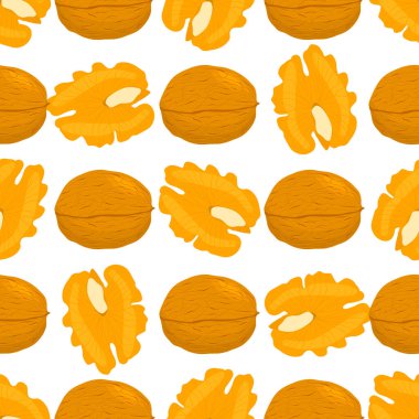 Tema büyük desen aynı tip ceviz, ceviz eşit büyüklükte. Duvar kağıdındaki renkli baskılar için doğal ceviz deseni. Lezzetli ceviz cevizinden soyut renkli desenler.