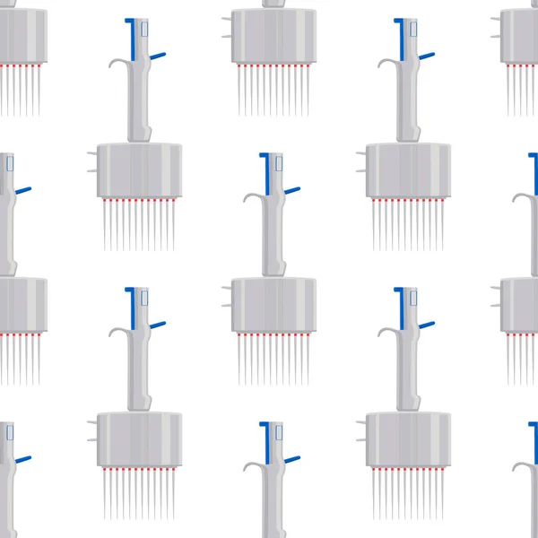 Pipette Médicale Abstraite Sans Soudure Compte Gouttes Pour Laboratoire Sur — Image vectorielle