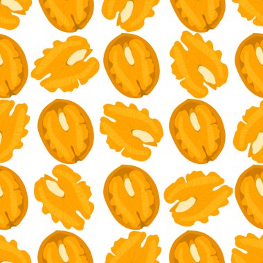 Tema büyük desen aynı tip ceviz, ceviz eşit büyüklükte. Duvar kağıdındaki renkli baskılar için doğal ceviz deseni. Lezzetli ceviz cevizinden soyut renkli desenler.