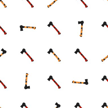 Ahşap saplı çelik baltalar, avlanmak için metal balta. Beyaz arka planda birçok özdeş balta içeren büyük kit baltası. Sahte baltalar erkek aksesuarları, hayatta kalmak için baltalar.