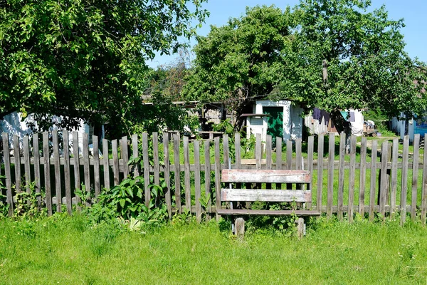 Beautiful Old Gate Abandoned House Village Natural Background Photography Consisting — Stock Photo, Image