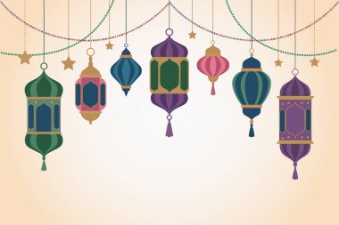 Ramazan Fenerleri İslami Asılma Ünlü Dekorasyonu