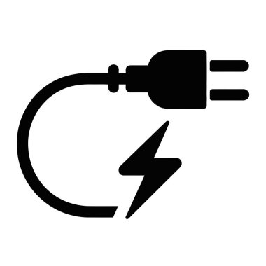 Elektrik Tıkacı Simgesi Enerji Şarj Sembolü