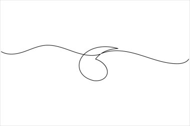 Alıntı işareti sürekli bir satır minimalist çizim vektör simgesi çizimi