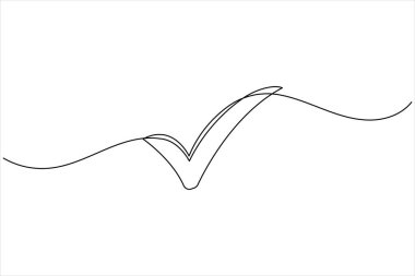 En az tasarım illüstrasyonunu çizen sürekli bir satırı işaretle