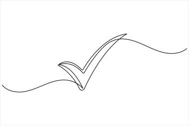 En az tasarım illüstrasyonunu çizen sürekli bir satırı işaretle