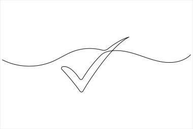 En az tasarım illüstrasyonunu çizen sürekli bir satırı işaretle