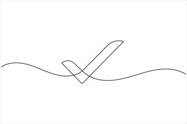 En az tasarım illüstrasyonunu çizen sürekli bir satırı işaretle