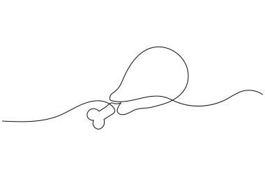 Pizza, kahve, şarap ve beyaz arka planda meyve gibi yiyecek ikonlarının minimalist bir çizgisi.