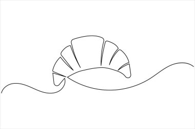 Pizza, kahve, şarap ve beyaz arka planda meyve gibi yiyecek ikonlarının minimalist bir çizgisi.