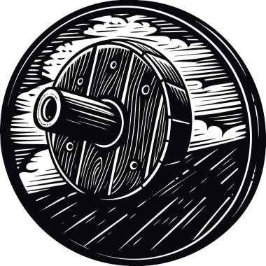 Geniş yüzeyde parlak kırmızı boya çizilmiş kasvetli ve soyut bir arkaplan. Yapay zeka üretildi. Vektör simgesi