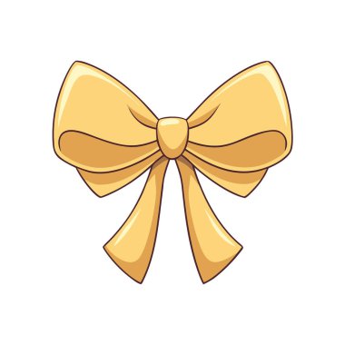 Yapay zekanın ürettiği Şatafatlı Parıldayan Altın Saten Bow hediye paketi. Vektör simgesi
