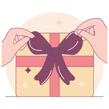 Koyu yeşil kadife kurdele süsleme hediyeleri. Yapay zeka üretildi. Vektör simgesi