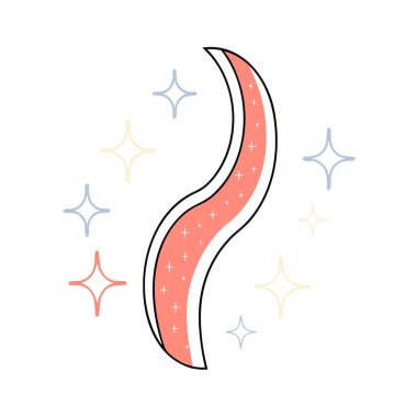 Altın parıltı kıvrımlı soyut bir tasarım oluşturuyor. Yapay zeka üretildi. Vektör simgesi