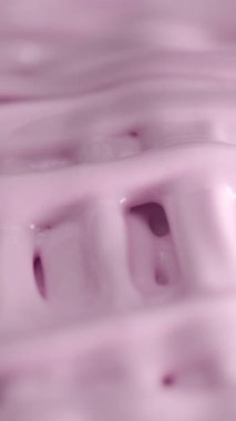 Slow Motion, Creamy Pembe Şekerli Dalgalar Kapanış, Pasta Sanatçısı Spatula, Kafes Şablonuyla Dekorasyon