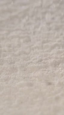 Süper Yavaş Hareket, Yumuşak Kapalı Un Toz Dokulu Yüzeyde Yumuşak Toz Yavaş Çekilen Bulut