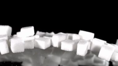 Süper Yavaş Hareket, Yansıtıcı Şeker Küpleri Parıltılı Siyah Ayna, Ritmik Yay ve Parıldayan