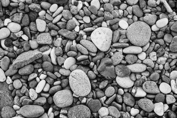 Negro Blanco Piedras Fondo Rocas Patrón Guijarros Textura — Foto de Stock