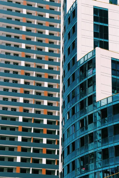 Bangunan Kaca Modern Negara Georgia Arsitektur Kota Batumi — Stok Foto