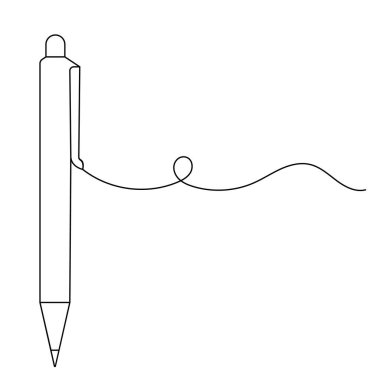 Top kalem tek çizgi sanatı, izole edilmiş dış hat ikonunun sürekli tek çizgi çizimi