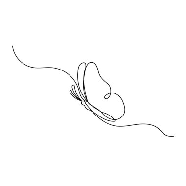 Kelebek simgesi sürekli bir çizgi çizer.