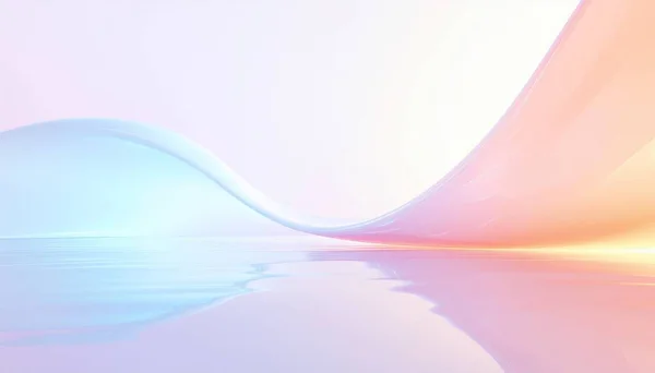 Yumuşak bir pastel gradyan parıltısı içeren şeffaf arkaplan