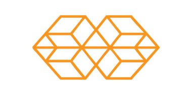 Bu modern soyut illüstrasyon karmaşık geometrik desen ve optik illüzyon oluşturan birbirine kenetlenmiş turuncu altıgen ağını içerir. Yaratıcı arka plan tasarımları ve dijital sanat projeleri için idealdir..