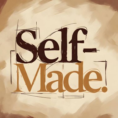 Bu cesur motivasyon duvarı sanatı ile özgüvenin gücünü kutluyoruz. Sıcacık desenli soyut bir arkaplan karşısında kendi kendine oluşturulan bu ifade, bir ofis veya ev için kişisel gelişime ve günlük başarıya ilham vermek için mükemmel..