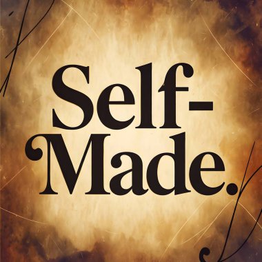 Eski tarz ilham verici grafikler, dokulu bir arka planda yapılmış metinler. Cesaret ve kararlılıkla kendi yolunu yaratma gücünün bir hatırlatıcısı..