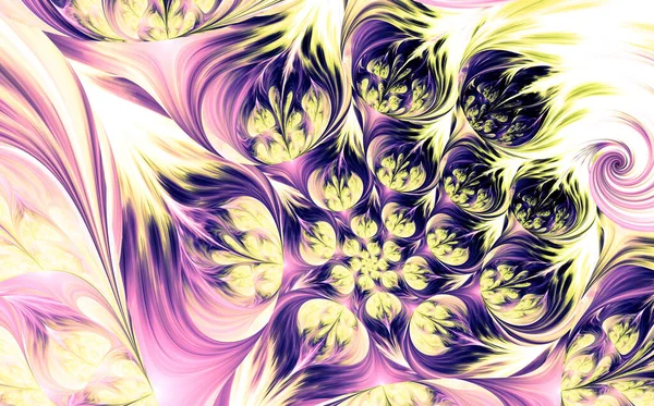 Abstracte Fractal Patronen Vormen Mysterieuze Psychedelische Ontspanning Patroon Dynamisch Stromende — Stockfoto