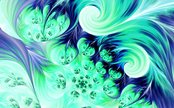 Abstracte Fractal Patronen Vormen Mysterieuze Psychedelische Ontspanning Patroon Dynamisch Stromende — Stockfoto