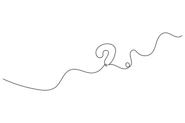 Soru işareti minimalistin ana hatlarını çizen bir satır.