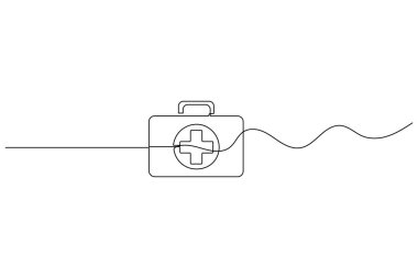 İlkyardım çantasında en az bir resim çizelgesi var.