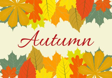 Sonbahar yaprakları ayarla, Ekim renkli