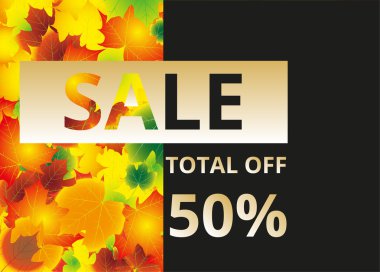 mevsim sonbahar renkli satış arka plan yapraklar