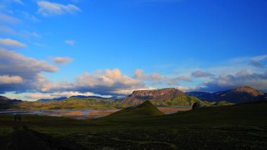 Landmannalaugar, Izlanda, gün batımı