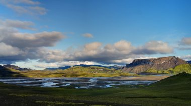 sanset Landmannalaugar Valley