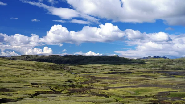 Landschap van de vallei van de spleetvulkaan — Stockfoto