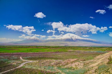 Khor Virap Manastırı'ndan Ararat dağına bakış, Ermenistan