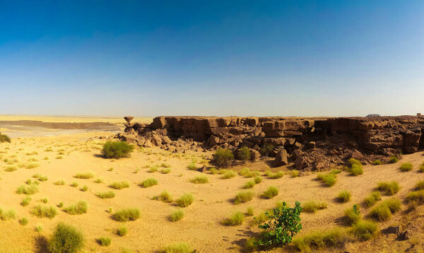 Rock formation at Sahara desert near Tchirozerine region near Agadez, Niger