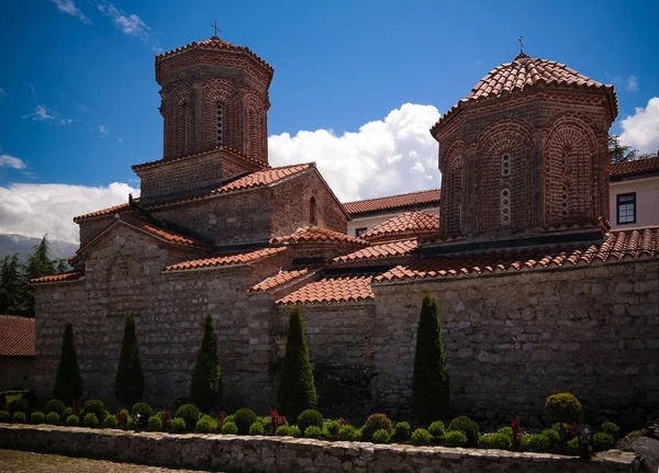 Uitzicht Saint Naum Klooster Ohrid Macedonië Noord — Stockfoto